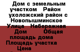 Дом с земельным участком › Район ­ Cухоложский район,с.Новопышминское › Улица ­ Набережная › Дом ­ 47 › Общая площадь дома ­ 50 › Площадь участка ­ 27 › Цена ­ 1 350 000 - Свердловская обл., Сухоложский р-н, Новопышминское с. Недвижимость » Дома, коттеджи, дачи продажа   . Свердловская обл.